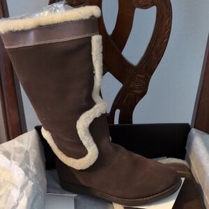 Cole Haan Dark Chocolate Suede Boots